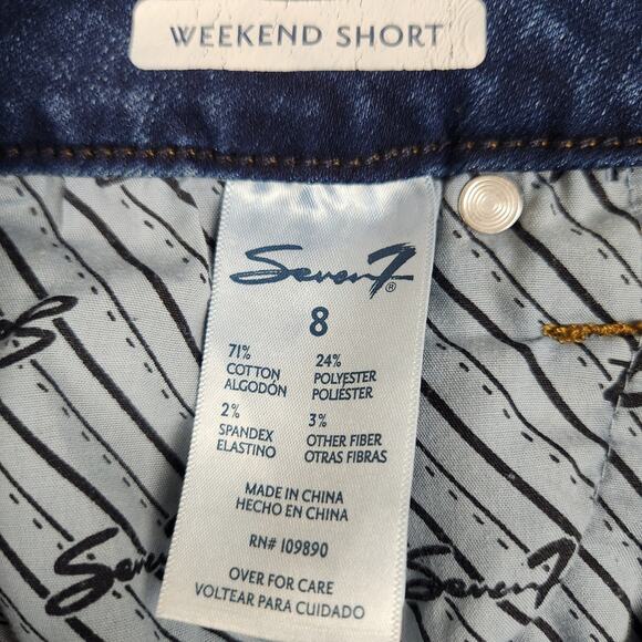 Seven7 Shorts Womens Size 8 Weekend Short Denim 30" Waist - Picture 7 of 12